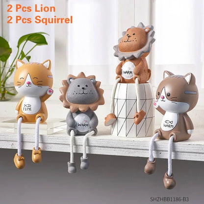 Nordic Cute Resin Hanging Dolls – Sitting Figurine Ornaments