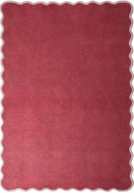 Scalloped Rugs Bordered Design
