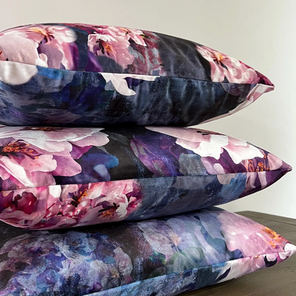 Jolanda floral velvet cushion, scatter cushions.