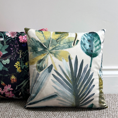 Rainforest velvet throw cushion, Scatter cushions