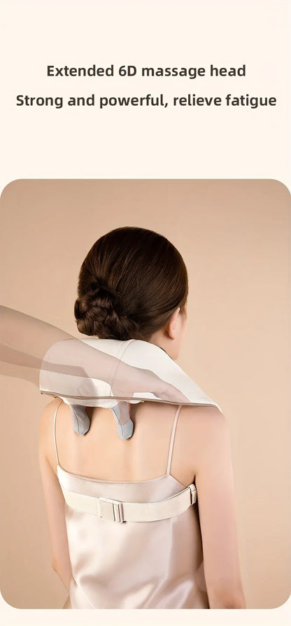 Electric Heat Neck Massage Shawl Shiatsu Kneading Cervical Spine Massager Car Home Back Shoulder Neck Trapezius Muscle Massager