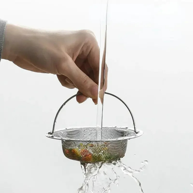 Stainless Steel Kitchen Sink Filter Hair & Food Catcher for Home Use