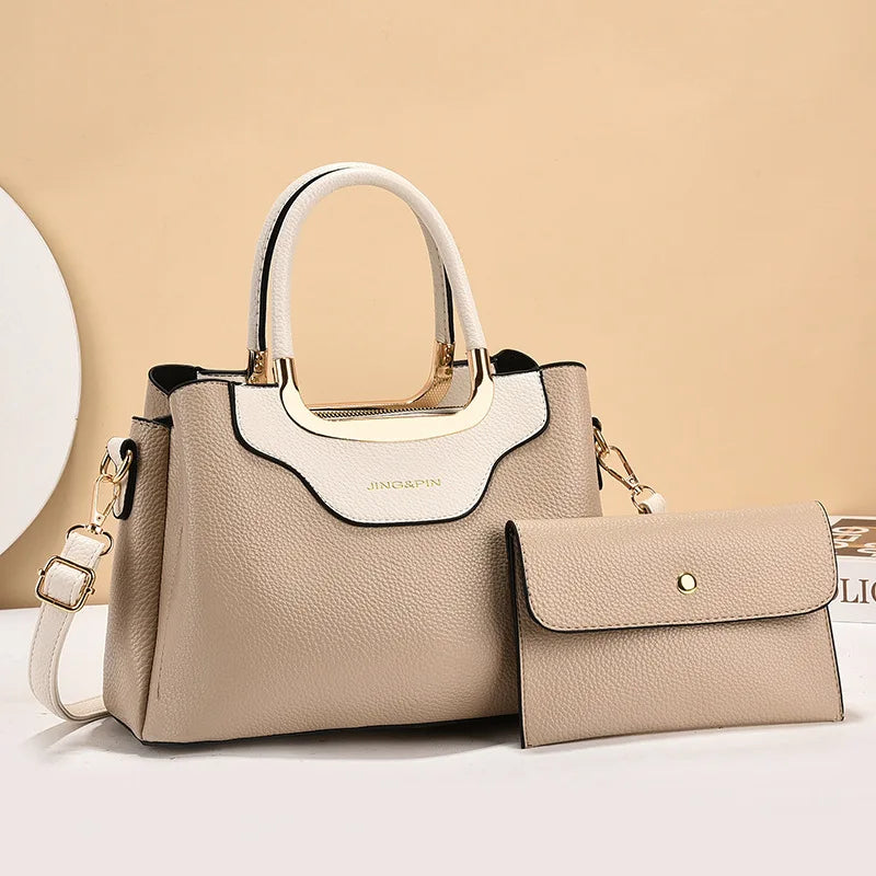 Luxury Designer Handbag 2025 - Women Leather Shoulder Bag Printed Monogram Crossbody