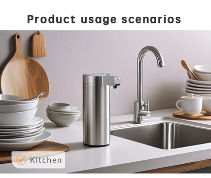 Kitchen Soap Machine Automatic Sensor Out of Hand Sanitizer Smart Electric Body Wash Soap Dispenser 304 Stainless Steel