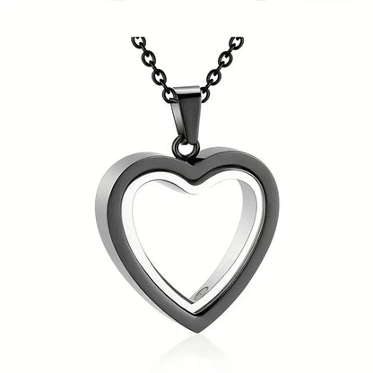 Ashes Necklace with Glass Urn Heart Necklace
