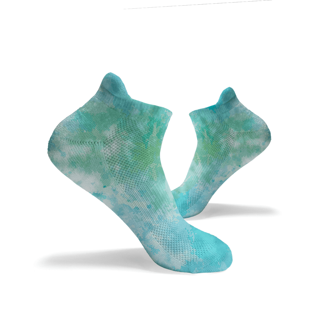 Tie Dye Multicoloured Ankle Socks