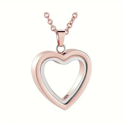 Ashes Necklace with Glass Urn Heart Necklace