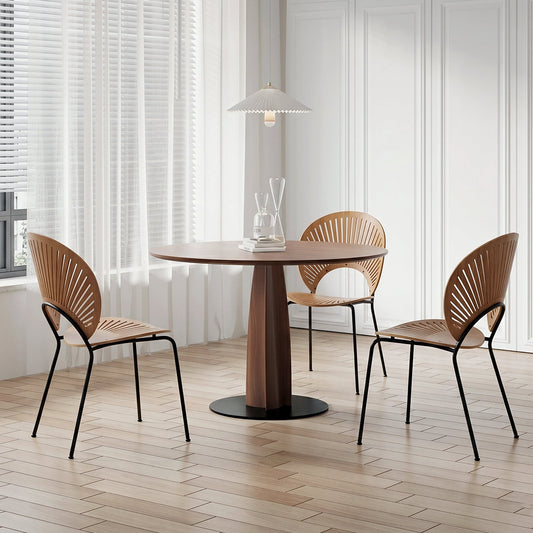Seraphina Round Dining Table, Solid Wood