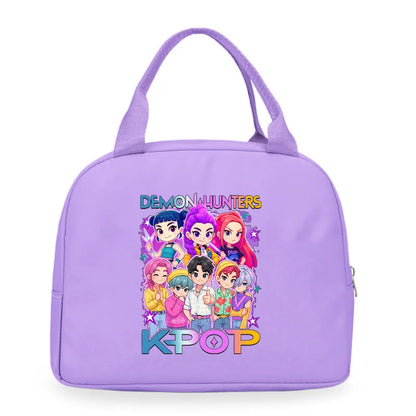 Kpop Demon Hunters Cartoon Lunch Bag