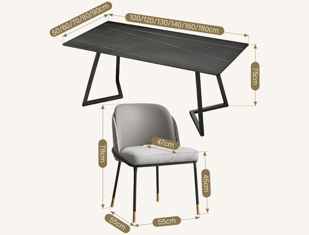 Sierra Office Desk, Sintered Stone