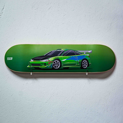 F and F inspired Mitsubishi Eclipse Skate Deck Wall Art