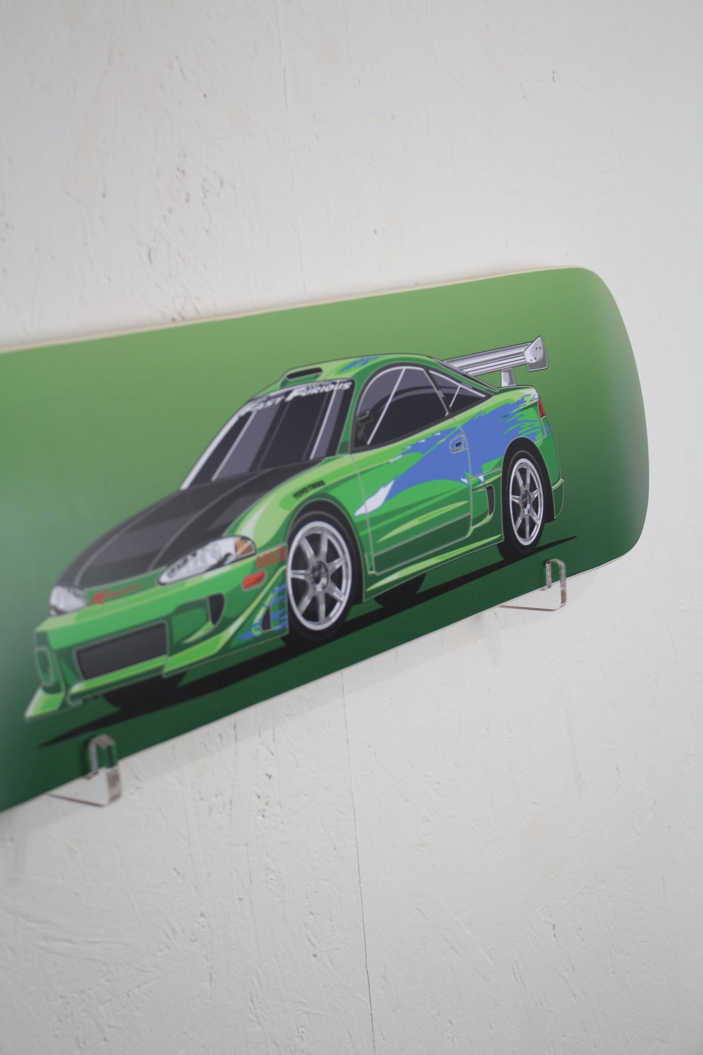 F and F inspired Mitsubishi Eclipse Skate Deck Wall Art