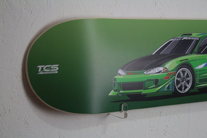 F and F inspired Mitsubishi Eclipse Skate Deck Wall Art