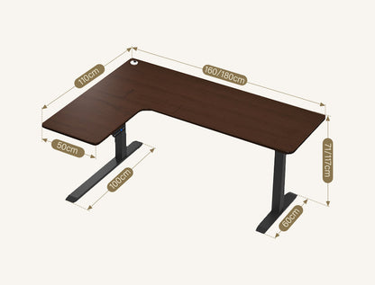 Smart Electric Standing Office Desk, Computer Corner Desk