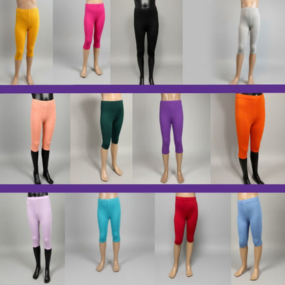 Lightweight solid colour Capri leggings, choice of colours and sizes!