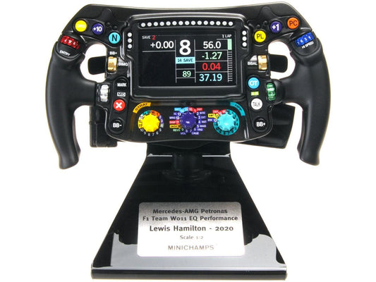 Steering Wheel Mercedes-AMG F1 W11 EQ Performance 2020 Lewis Hamilton 1:2 Scale Minichamps Replica
