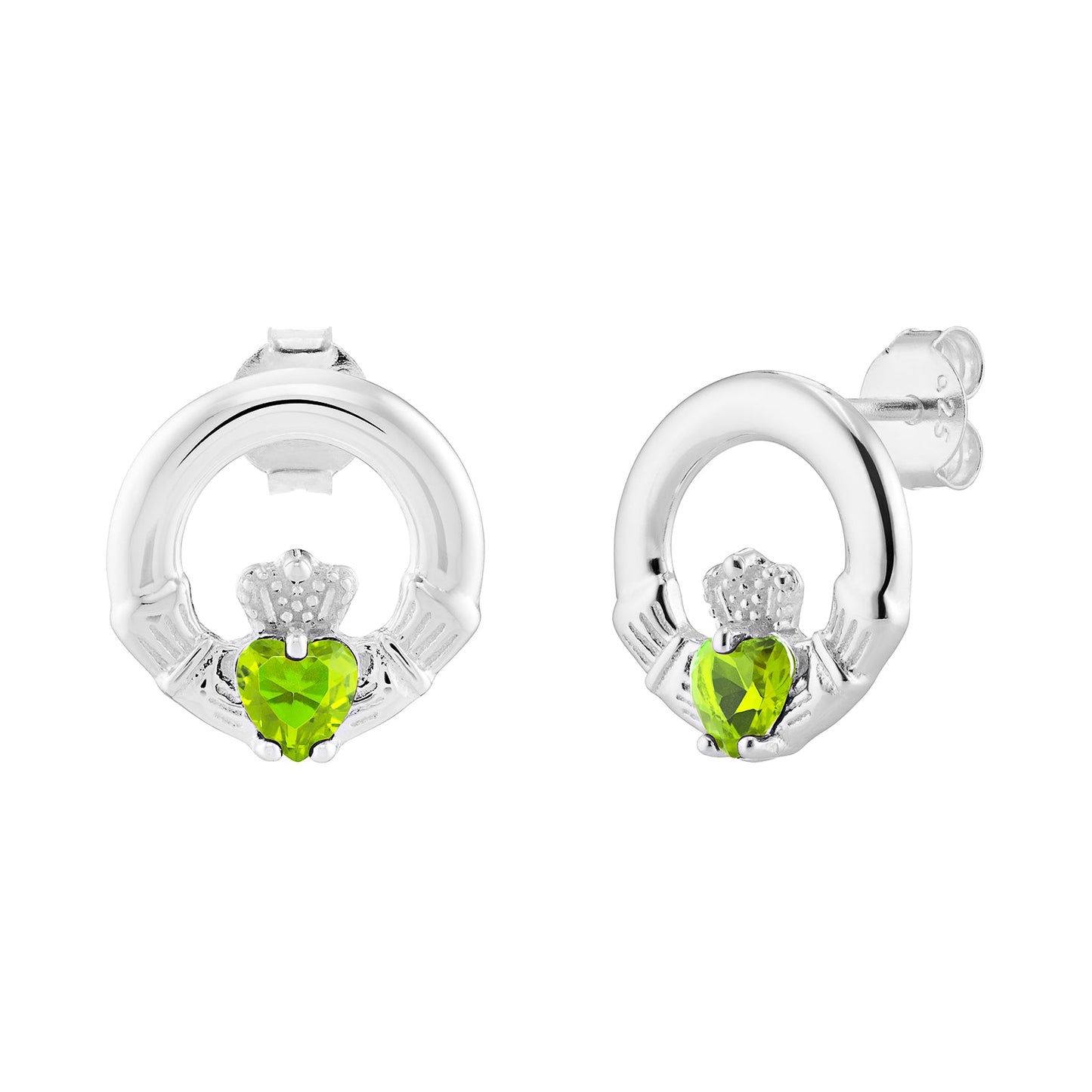 August Birthstone Claddagh Jewellery Set