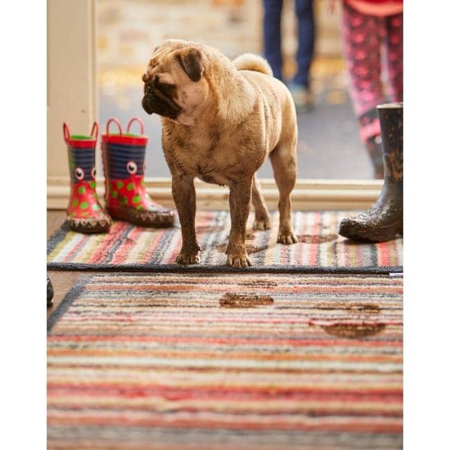 Eco-Friendly Washable Striped Mat