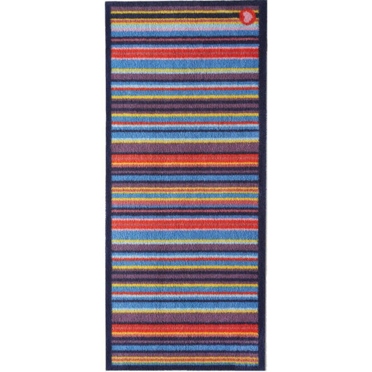 Eco-Washable Striped Mat Multicolour