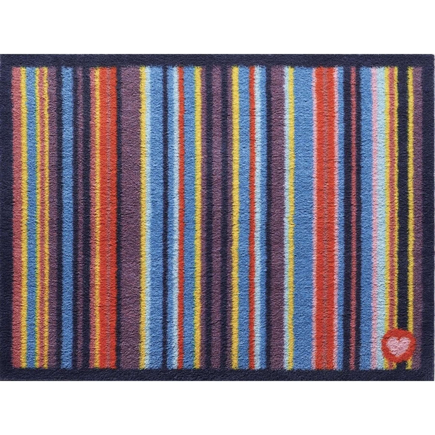 Eco-Washable Striped Mat Multicolour