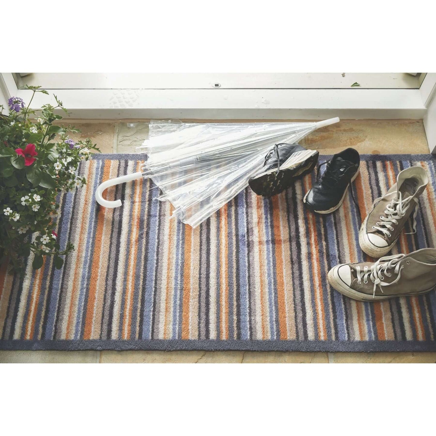 Eco-Friendly Washable Striped Mat