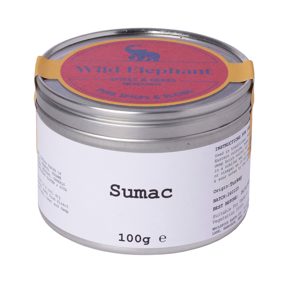 Sumac - Wild Elephant - 100g – Bidnamic Store