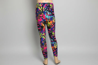 Surfer design full length stretch leggings