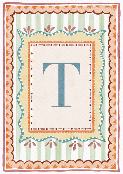 ALPHABET LETTERS ~ Blue / Pink / Green /