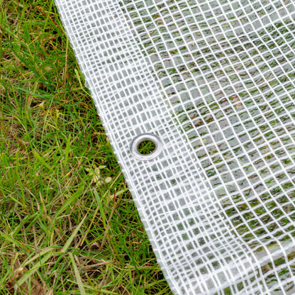 Clear M-Grade Tarpaulin 3m x 4m Waterproof Tarpaulin Cover Outdoor Ground Sheet