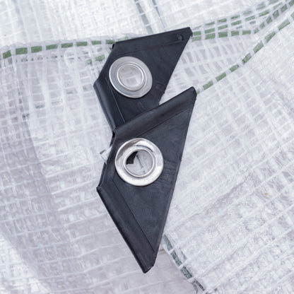 Clear M-Grade Tarpaulin 3m x 4m Waterproof Tarpaulin Cover Outdoor Ground Sheet