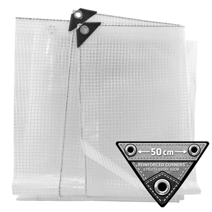 Clear M-Grade Tarpaulin 1m x 1m