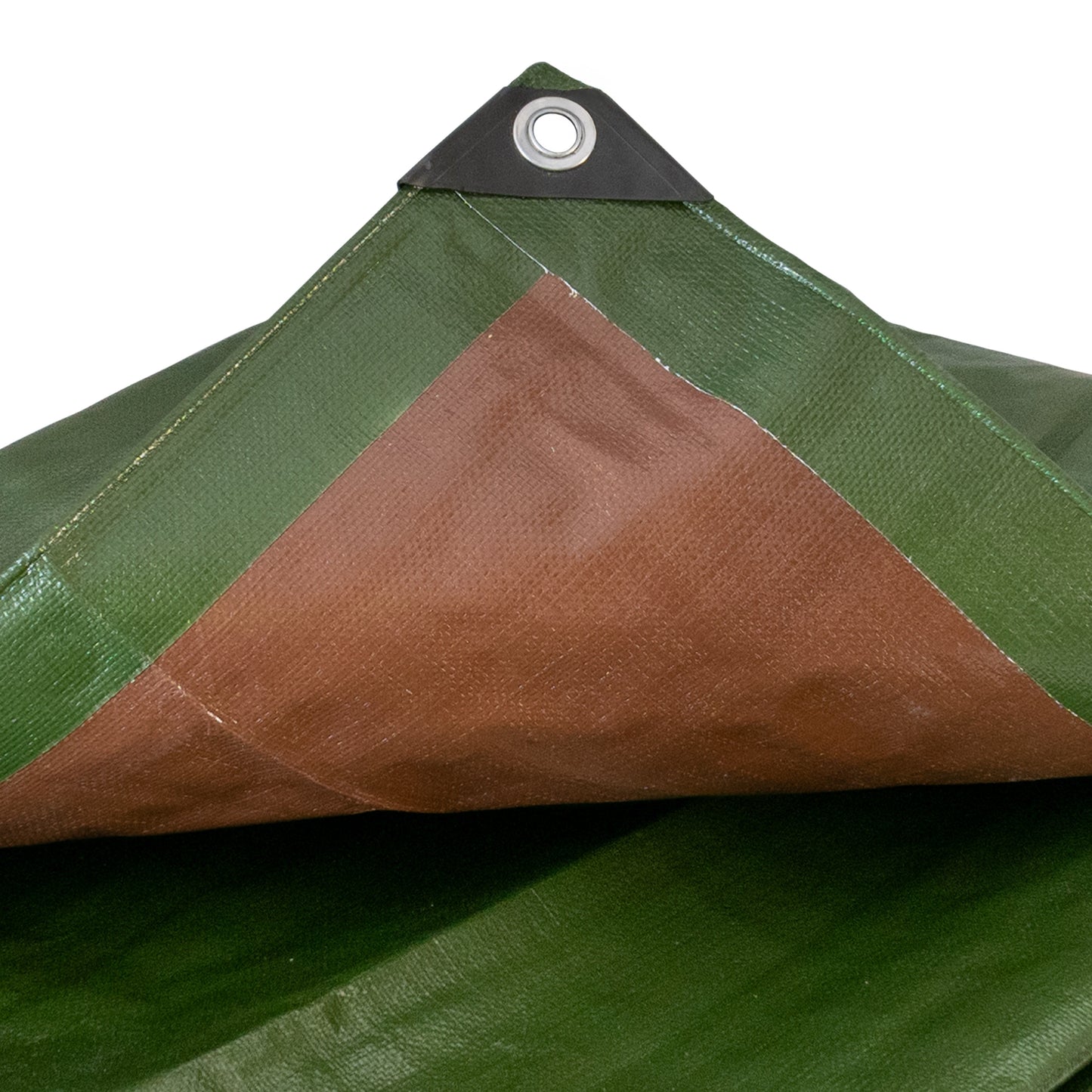 Green Brown L-Grade Tarpaulin 8m x 10m Reinforced Eyelets Garden Furniture Cover