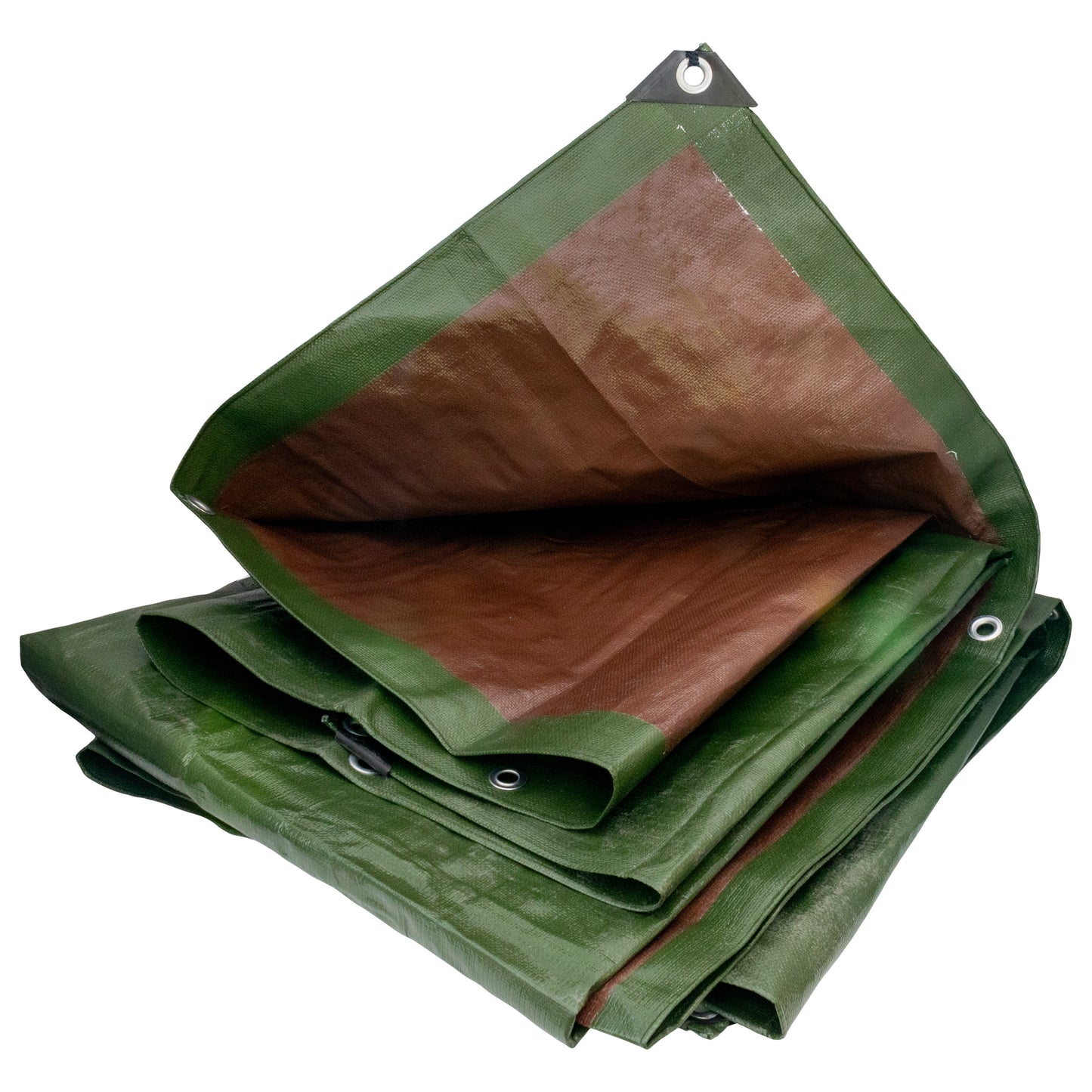 L-Grade Green Brown Tarpaulin 3m x 4m