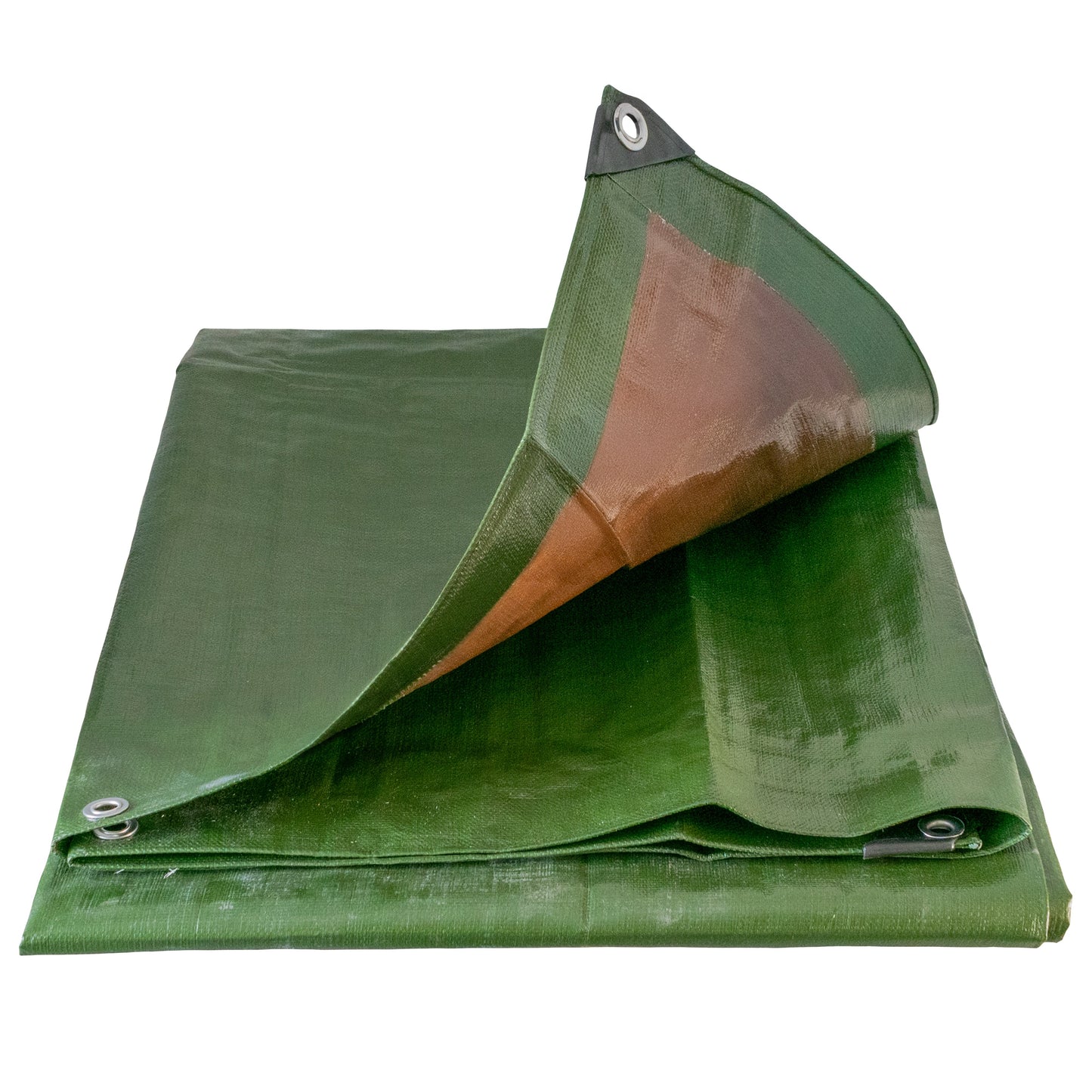 L-Grade Green Brown Tarpaulin 3m x 4m