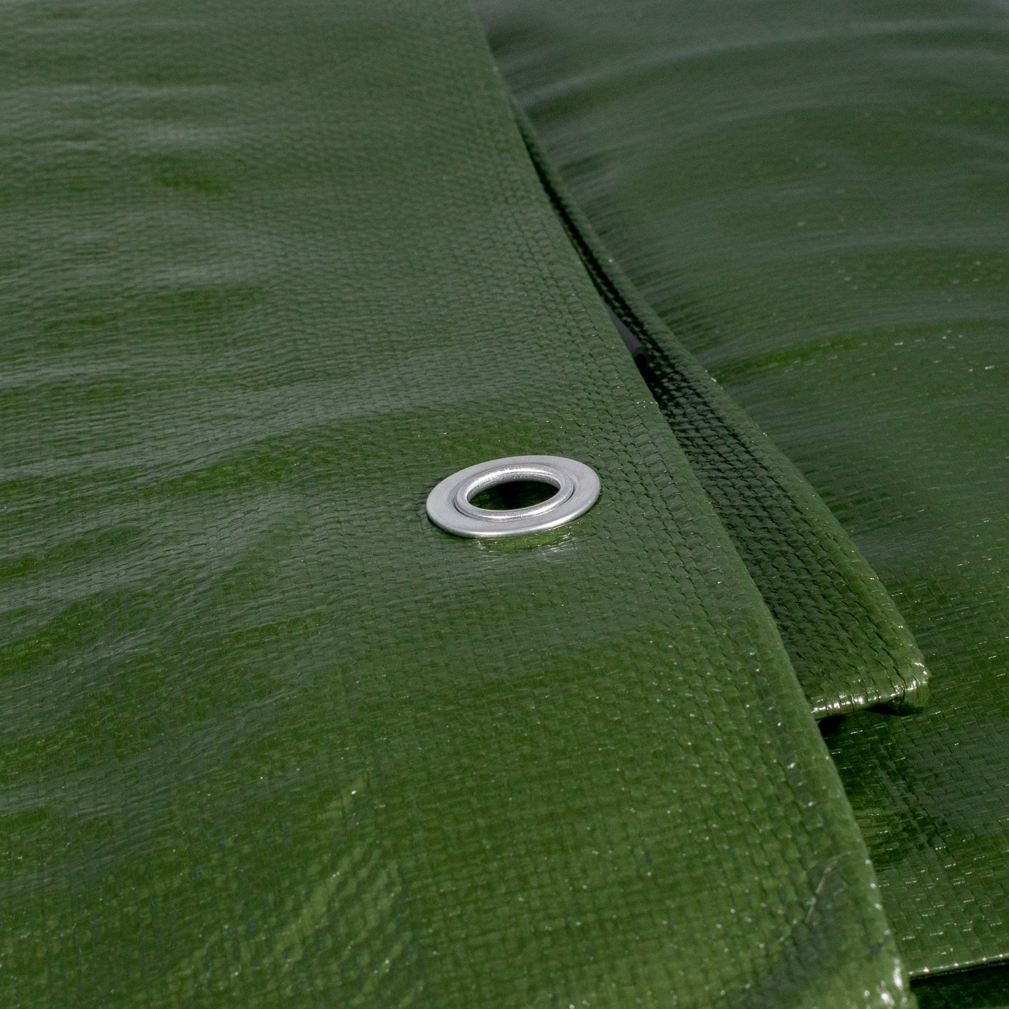 Green Brown L-Grade Tarpaulin 8m x 10m Reinforced Eyelets Garden Furniture Cover