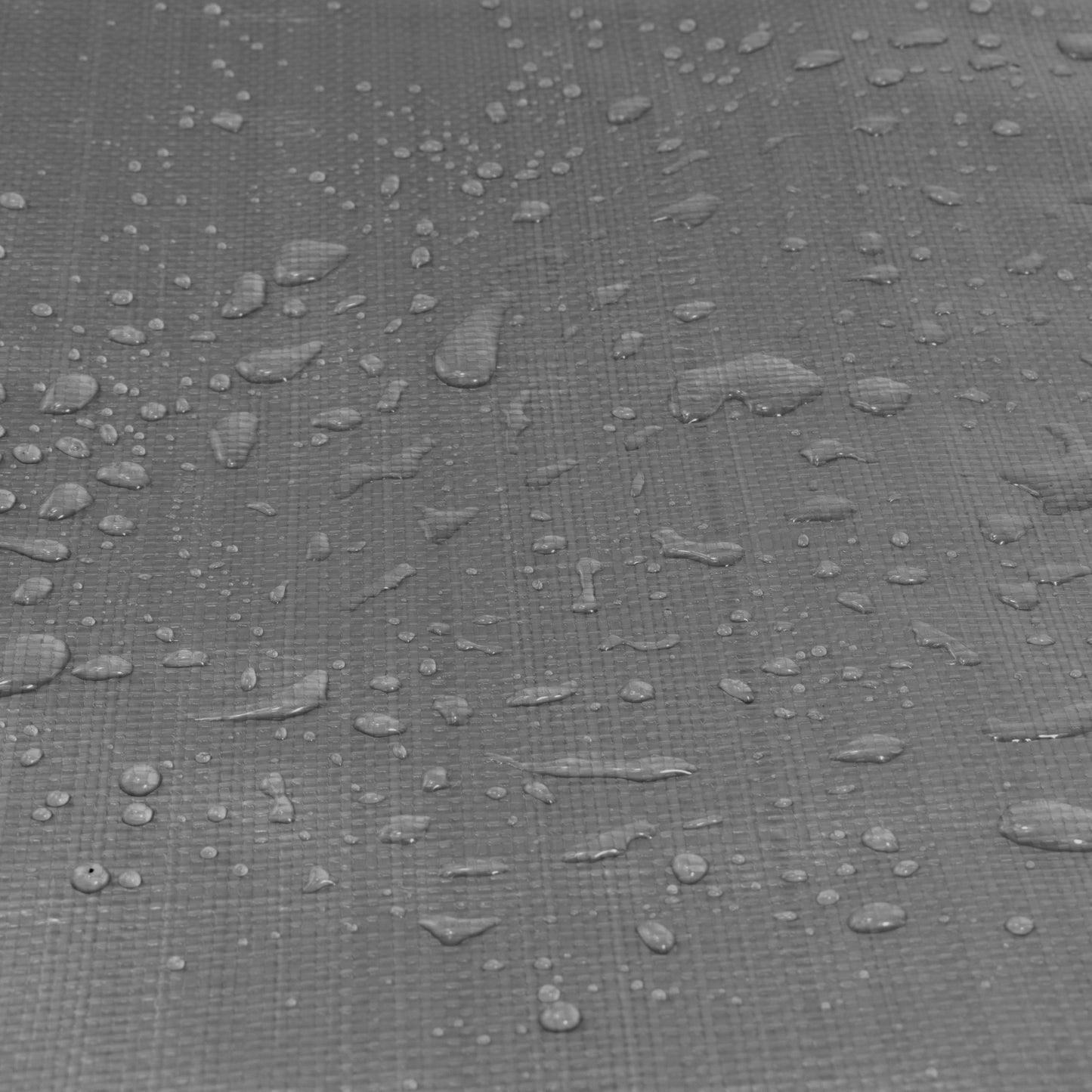 Grey L-Grade Tarpaulin with 20 x 6" Bungee Balls (White)