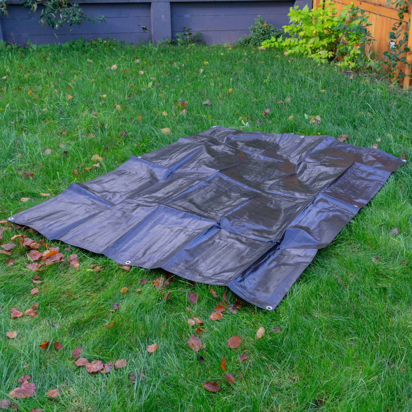 Black/Silver L-Grade Tarpaulin 5m x 6m