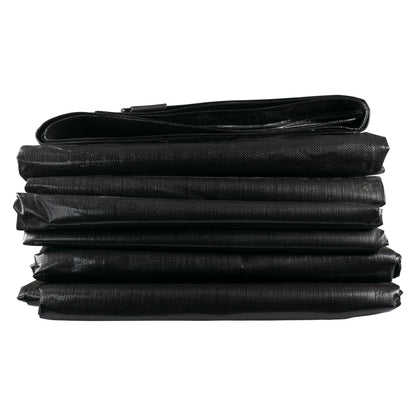 Black/Silver L-Grade Tarpaulin 5m x 6m