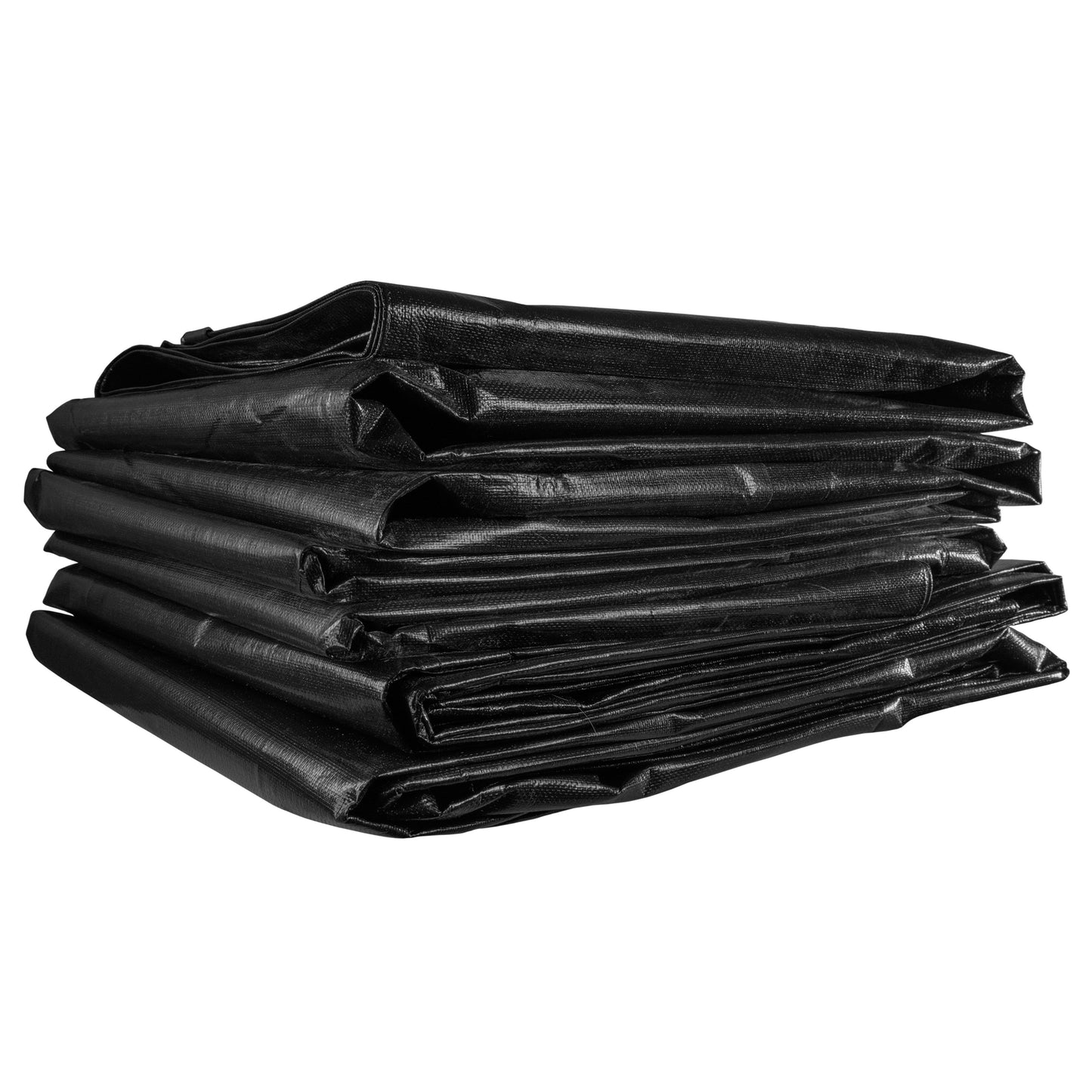 Black Silver L-Grade Tarpaulin 3m x 3m Heavy Duty Outdoor Sheet Waterproof Sheet