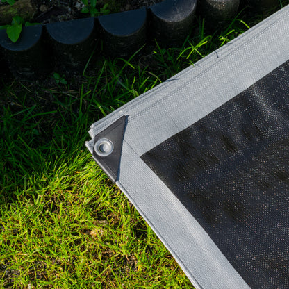 Silver XL-Grade Tarpaulin with 10 Metres of 8mm Bungee Rope