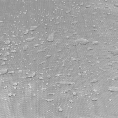 Silver XL-Grade Tarpaulin 3m x 5m Waterproof Tarpaulin Cover Reinforced Eyelets
