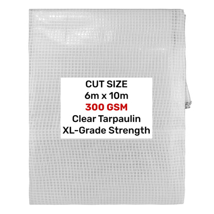 Clear XL-Grade Tarpaulin 6m x 10m