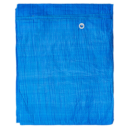 Blue S-Grade Tarpaulin with 10 x 4" Bungee Balls (Black)