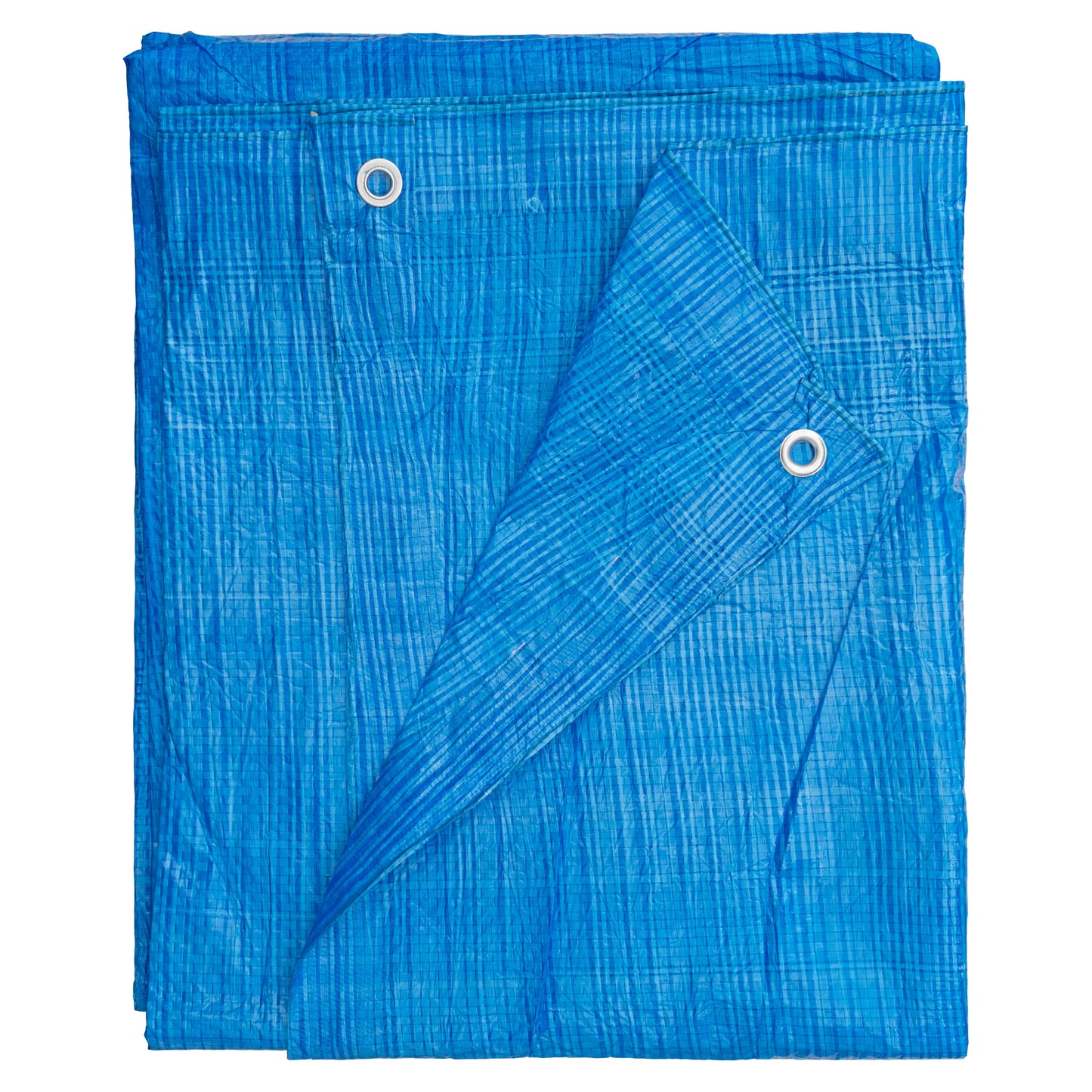 Blue S-Grade Tarpaulin with 10 x 4" Bungee Balls (Black)