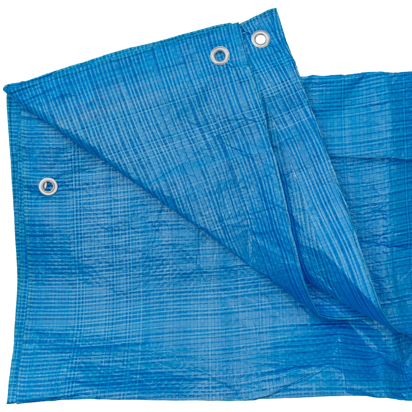 Blue S-Grade Tarpaulin with 10 x 4" Bungee Balls (Black)