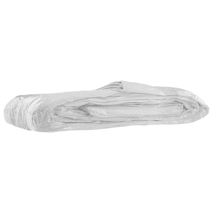 White M-Grade Tarpaulin with 10 x 6" Bungee Balls (Black)