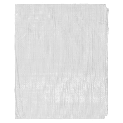 White M-Grade Tarpaulin with 10 x 6" Bungee Balls (Black)
