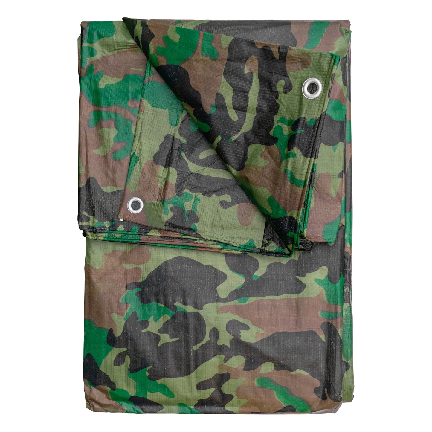 Camouflage M-Grade Tarpaulin 1.5m x 2.4m Reinforced Eyelets Outdoor Ground Sheet