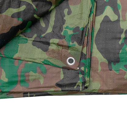 Camouflage M-Grade Tarpaulin 2m x 2m