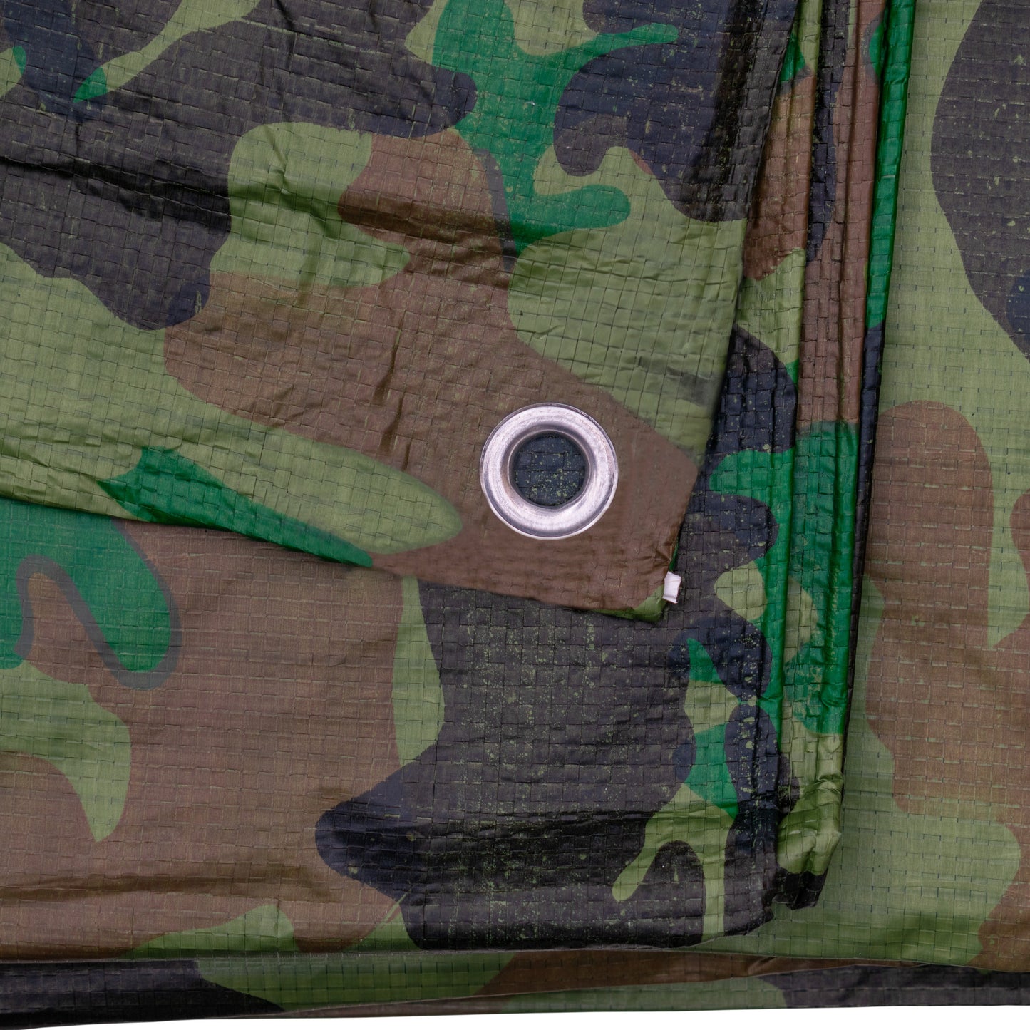 Camouflage M-Grade Tarpaulin 1.5m x 2.4m Reinforced Eyelets Outdoor Ground Sheet